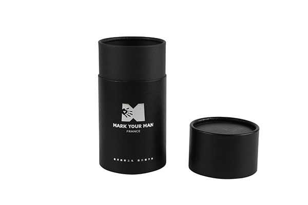 OEM Custom Printed Handmade Black Tube Packaging Box