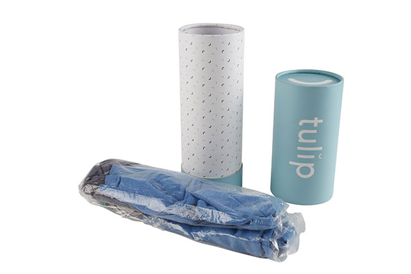 Recycled cylinder cardboard paper t-shirt packaging tube boxes