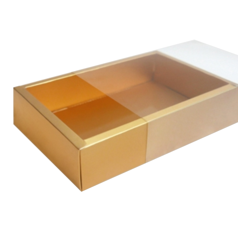 Eco friendly brown kraft paper foldable drawer gift box custom luxury Socks drawer sliding packaging