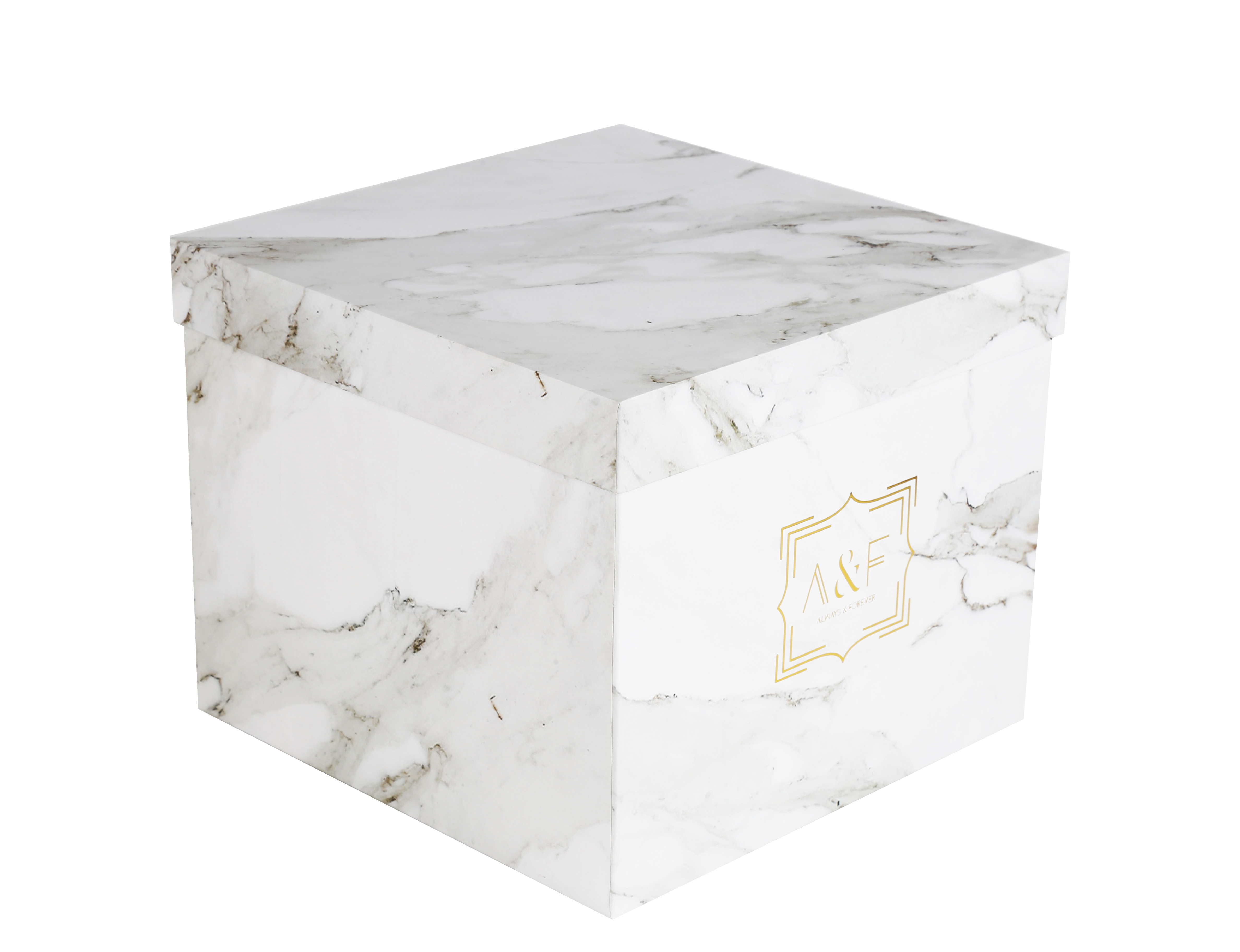 New Design marble flower box Lid Base Box 
