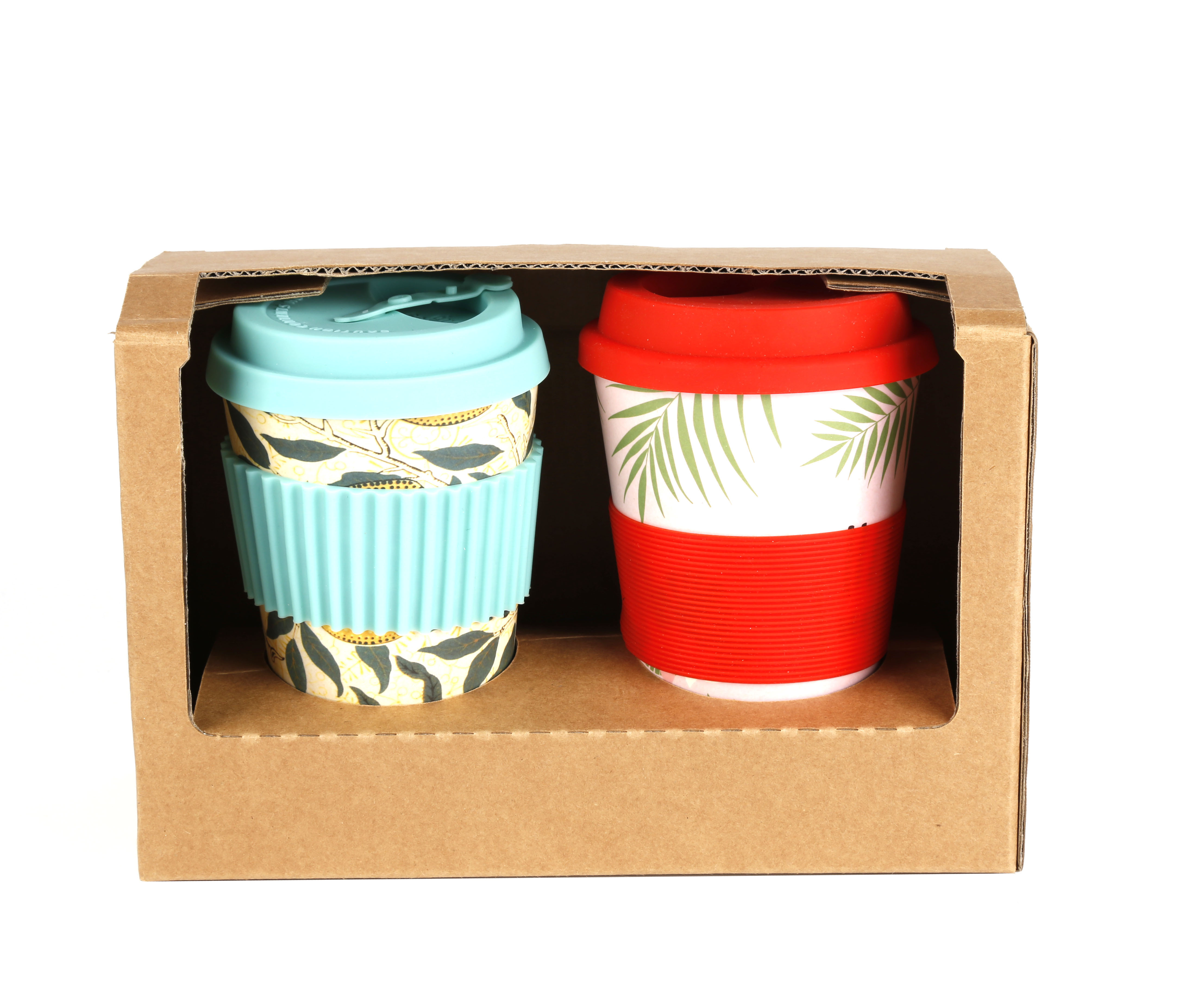Custom logo kraft folding box coffee cup holder packing box