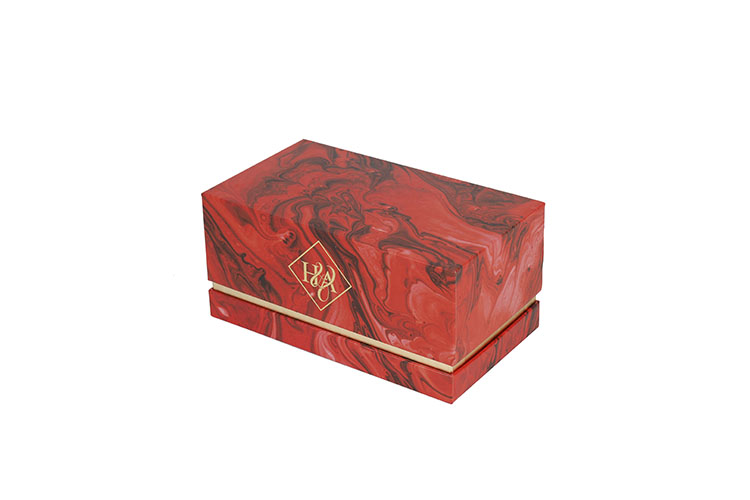 Luxury cardboard paper custom 2 perfume bottle packaging boxes with lid(图2)