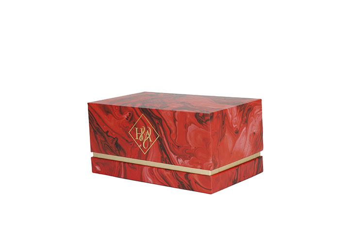Luxury cardboard paper custom 2 perfume bottle packaging boxes with lid(图5)