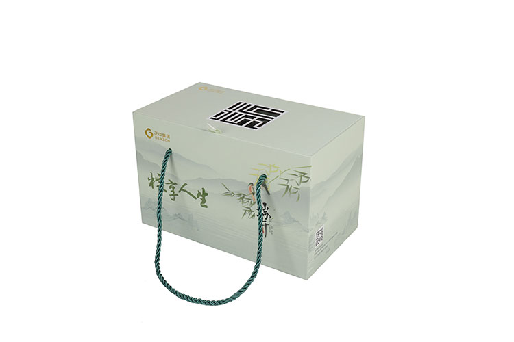 Large corrugate food packing shipping carton boxes fruits package box with handle(图1)