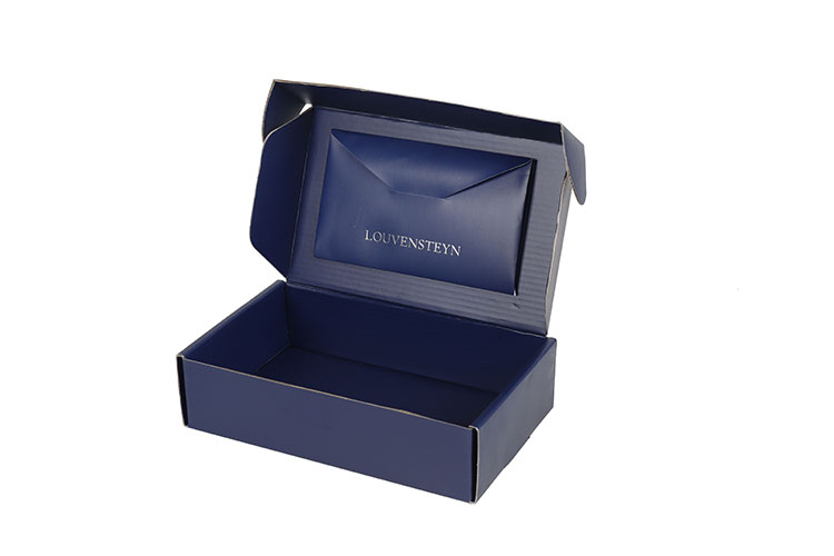 Black corrugated skincare shipping mailer paper box luxury custom packaging box with logo(图5)