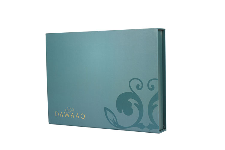 Thick grey board cardboard rigid book shaped gift box(图2)