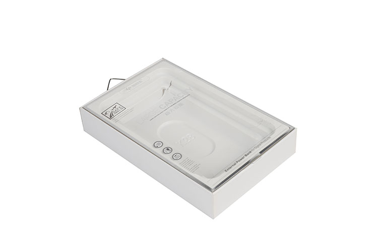 High quality white paper retial cell phone charging packaging box with pvc window(图4)