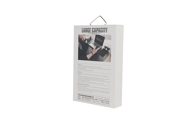 High quality white paper retial cell phone charging packaging box with pvc window(图5)