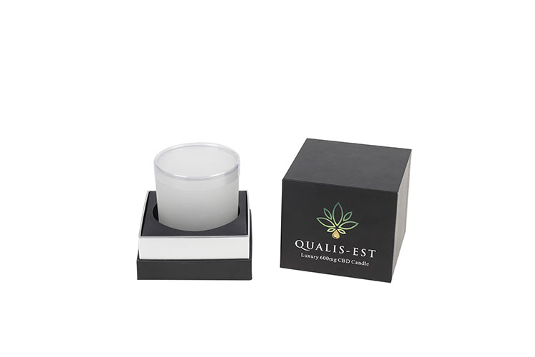 China Wholesale Custom Cardboard Black Perfume Packaging Glass Scented Candle Gift Box(图4)