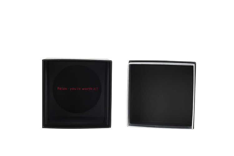 China Wholesale Custom Cardboard Black Perfume Packaging Glass Scented Candle Gift Box(图3)