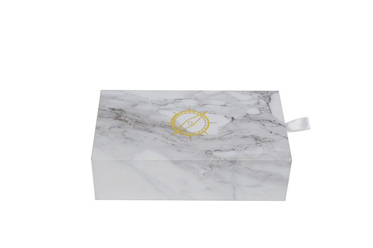 Luxury rigid paper slide drawer gift packaging box white custom perfume bottle box(图2)