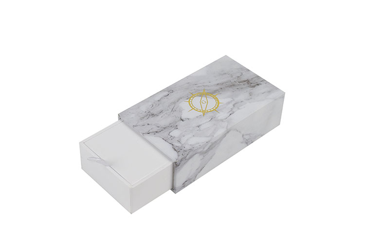 Luxury rigid paper slide drawer gift packaging box white custom perfume bottle box(图6)