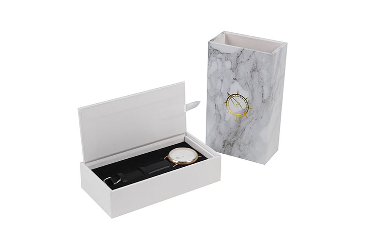 Luxury rigid paper slide drawer gift packaging box white custom perfume bottle box(图5)