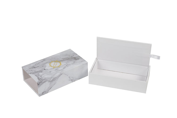 Luxury rigid paper slide drawer gift packaging box white custom perfume bottle box(图7)