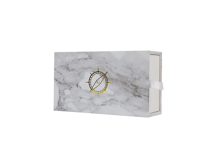 Luxury rigid paper slide drawer gift packaging box white custom perfume bottle box(图8)