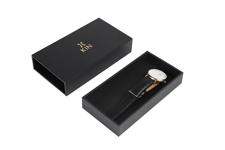 Luxury custom logo sliding packaging paper cardboard watch gift box with drawer(图9)