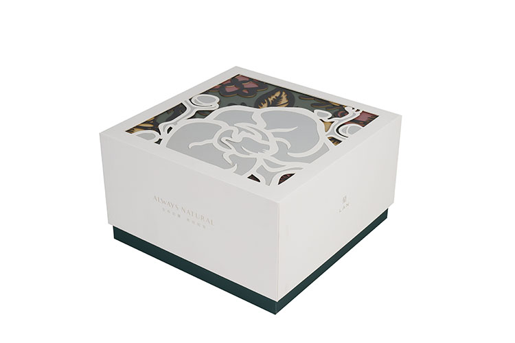Small square white jewelry gift packaging rigid cardboard boxes with lids(图2)