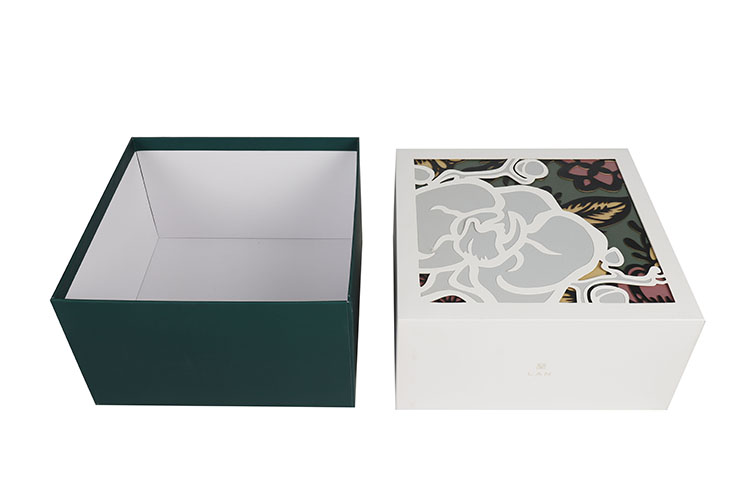 Small square white jewelry gift packaging rigid cardboard boxes with lids(图5)