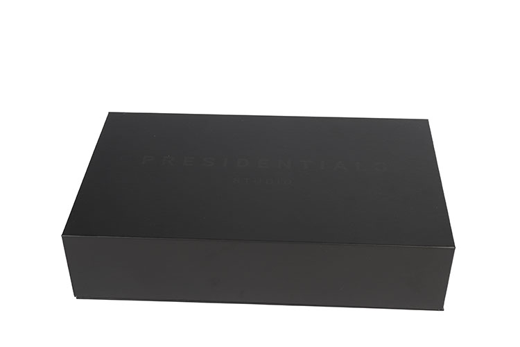 Wholesale Large Black Custom Logo Cardboard Packaging Box Luxury Magnetic Paper Gift Box(图3)