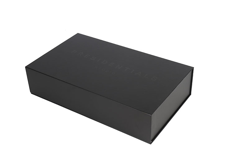 Wholesale Large Black Custom Logo Cardboard Packaging Box Luxury Magnetic Paper Gift Box(图2)