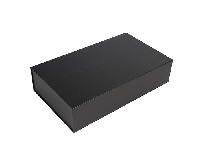 Wholesale Large Black Custom Logo Cardboard Packaging Box Luxury Magnetic Paper Gift Box(图5)