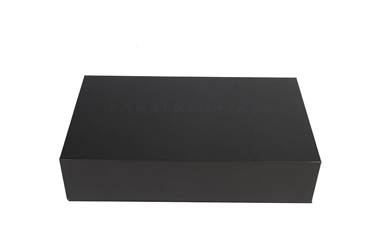 Wholesale Large Black Custom Logo Cardboard Packaging Box Luxury Magnetic Paper Gift Box(图4)