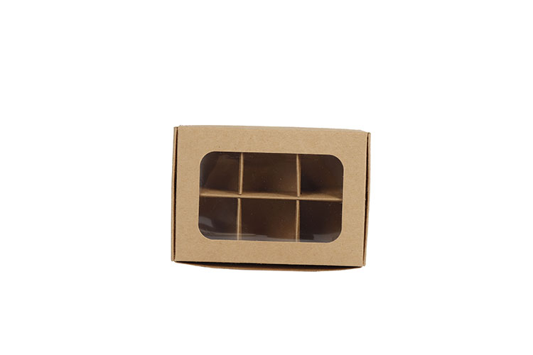 Small One Piece Folding Kraft Product Packaging Box With Dividers(图4)