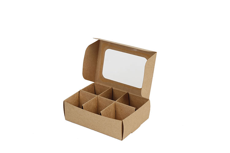 Small One Piece Folding Kraft Product Packaging Box With Dividers(图6)