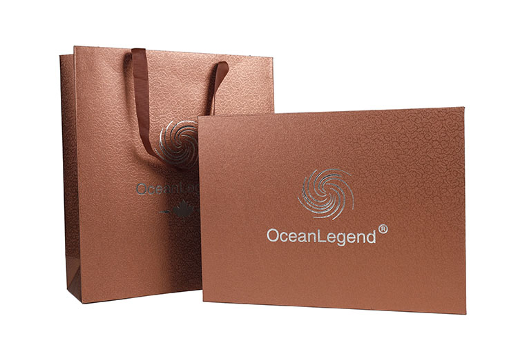 Wholesale custom luxury paper bag with ribbon handle(图3)