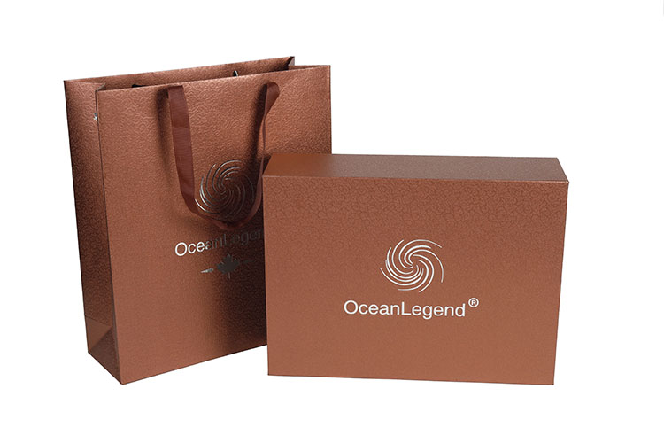 Wholesale custom luxury paper bag with ribbon handle(图5)