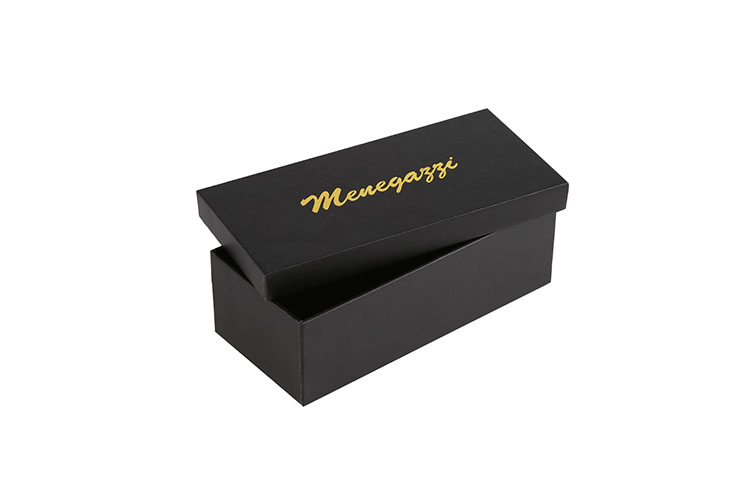 High Quality Black Paper Cardboard Lid Gift Box Luxury Custom Sunglasses Packaging Boxes(图5)