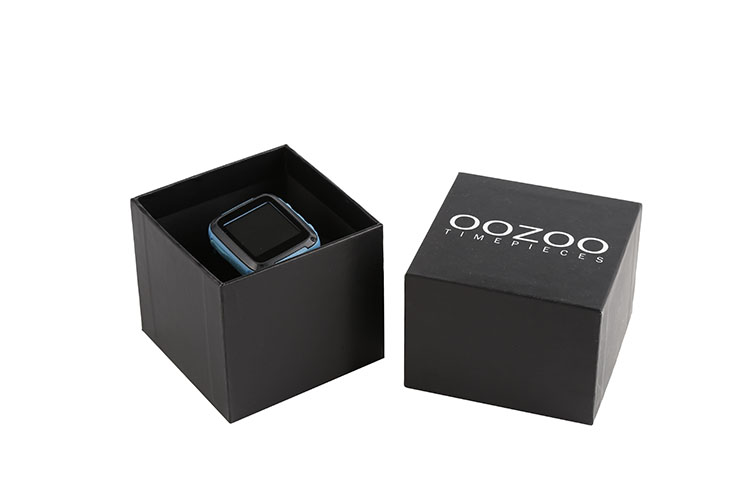 Small Custom Black Paper Box Cardboard 2 Piece Gift Box With Lid(图2)