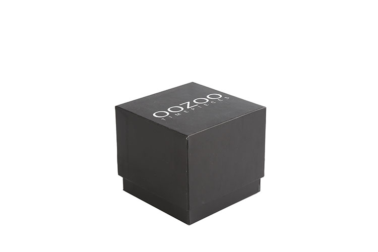 Small Custom Black Paper Box Cardboard 2 Piece Gift Box With Lid(图5)