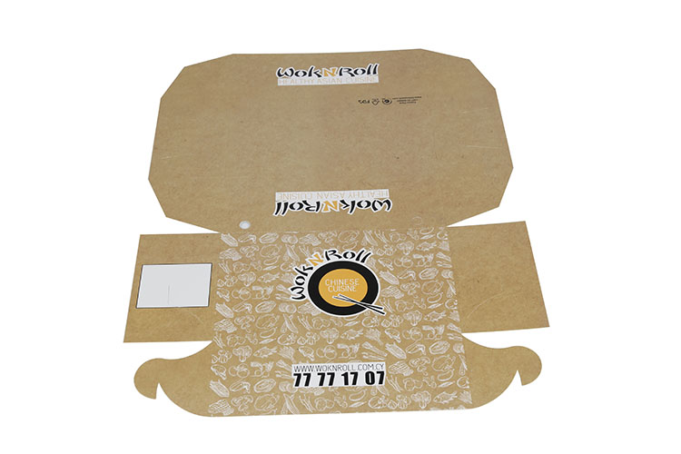 Packaging custom design kraft paper corrugated box with PVC