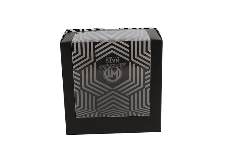 Wholesale Custom Luxury Black Paper Hat Packaging Baseball Cap Gft Box(图3)