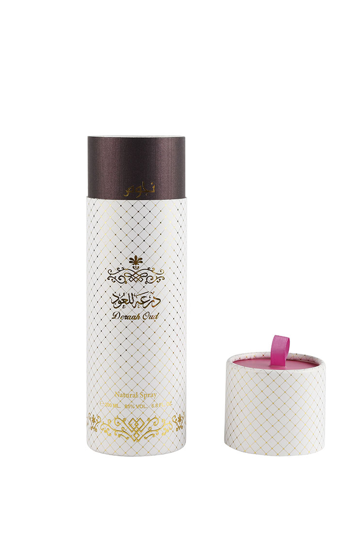 Custom cylinder paper perfume box luxury gift packaging(图2)