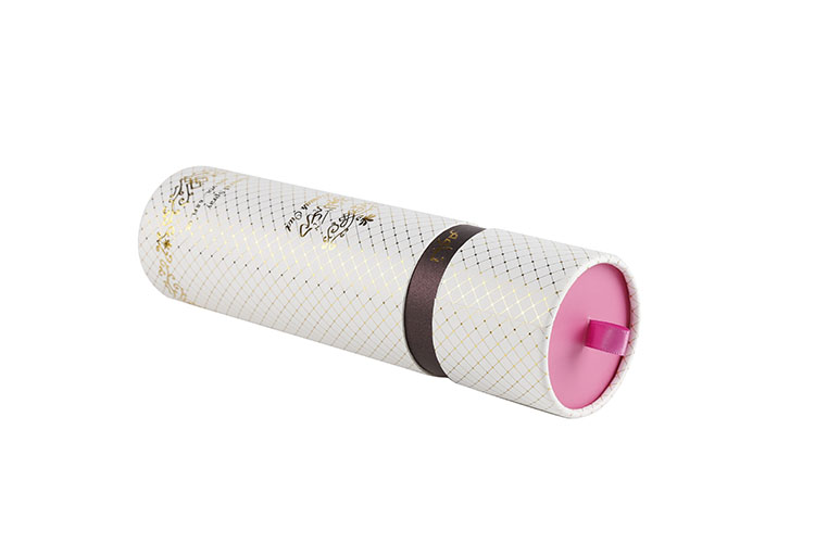 Custom cylinder paper perfume box luxury gift packaging(图4)