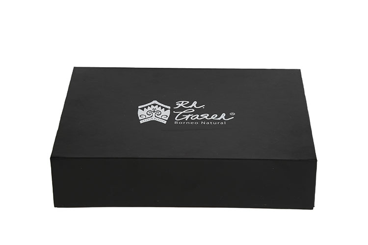 Custom Printed Luxury Paper Cardboard Folding Boxes Design Your Logo Packaging Black Magnetic Box(图2)