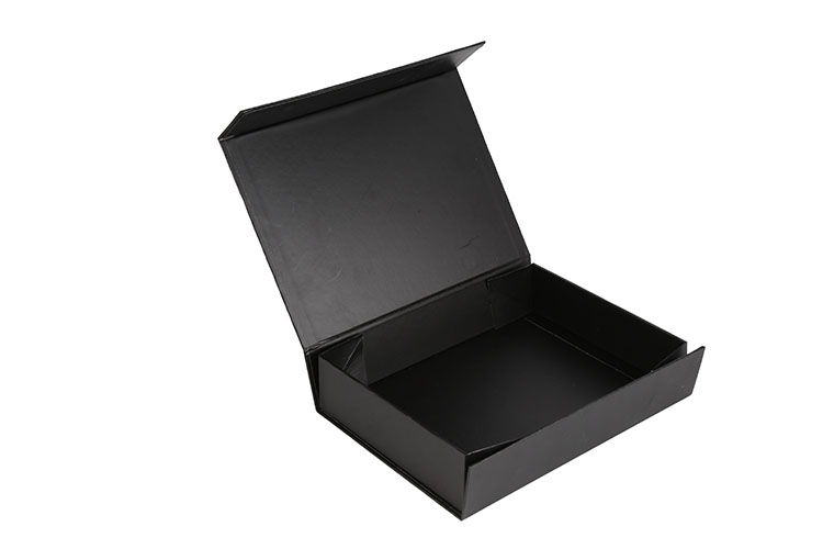 Custom Printed Luxury Paper Cardboard Folding Boxes Design Your Logo Packaging Black Magnetic Box(图5)