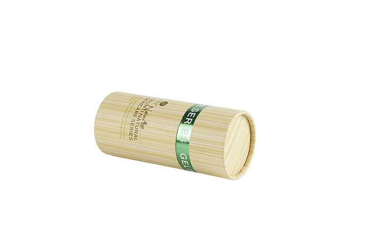 Natural printed bamboo small skincare cosmetics cardboard tube packaging(图4)