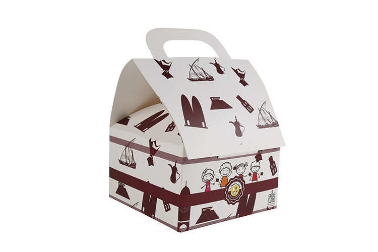 10 x 10 x 5 Luxury Custom Takeaway Cake Packaging Mini Paper Cake Boxes With Logo(图4)