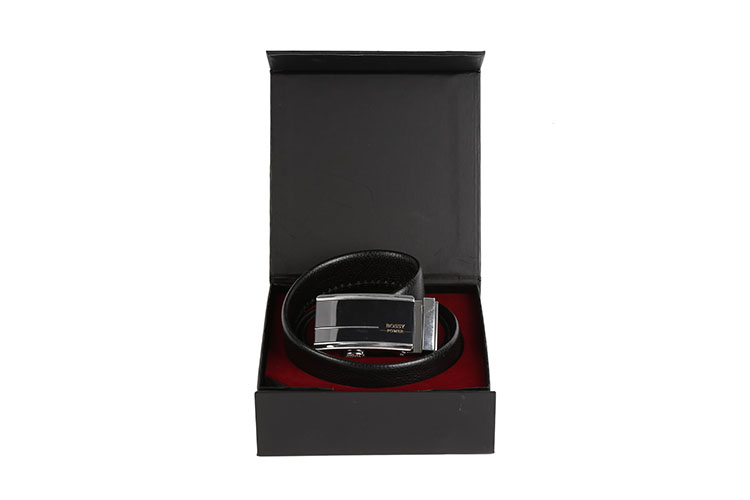 Custom Printed Luxury Paper Cardboard Design Your Logo Packaging Black Magnetic Gift Box(图1)