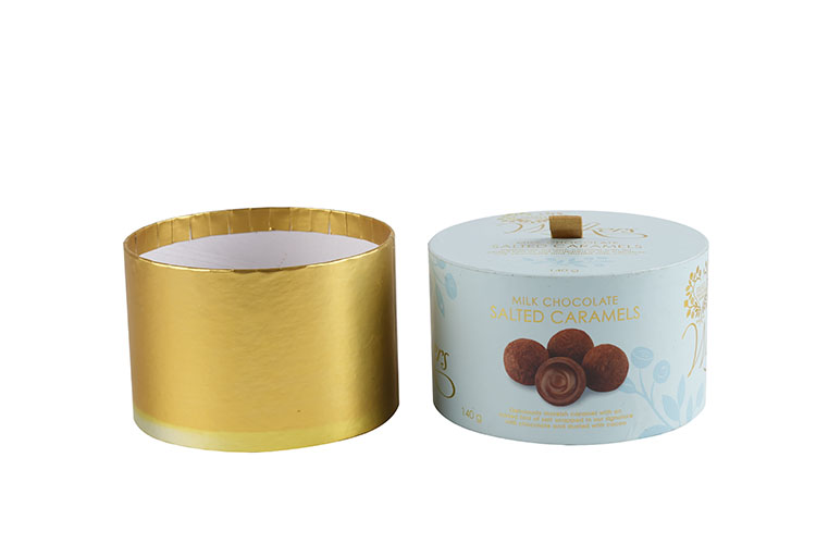 Wholesale custom round paper tubes truffle chocolate packing box(图3)