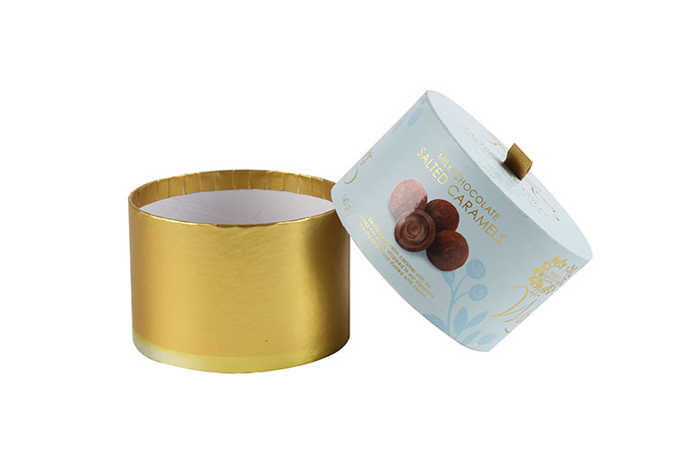 Wholesale custom round paper tubes truffle chocolate packing box(图2)