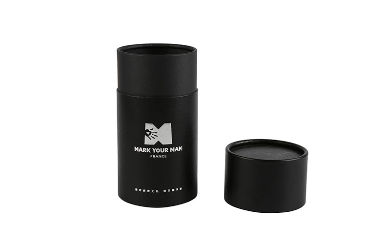 OEM Custom Printed Handmade Black Tube Packaging Box(图2)