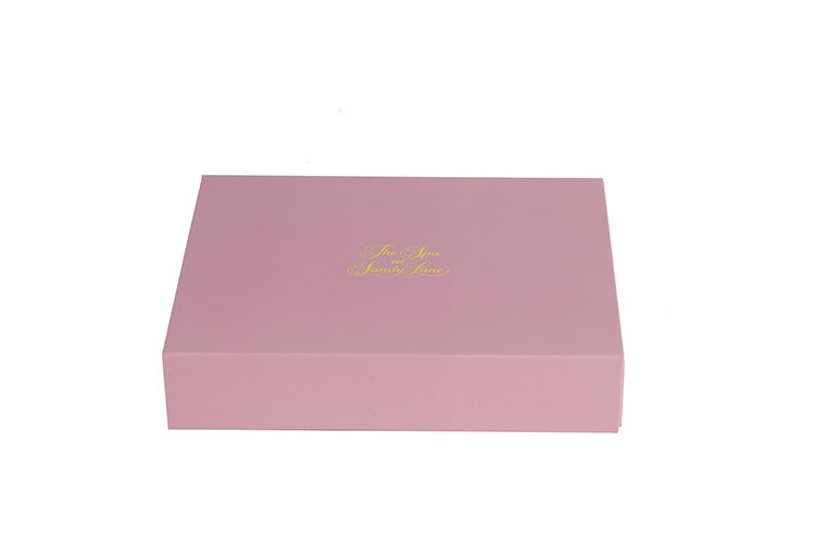 Luxury Customized Pink Paper Cardboard Magnetic Folding Magnet Gift Packaging Box(图1)