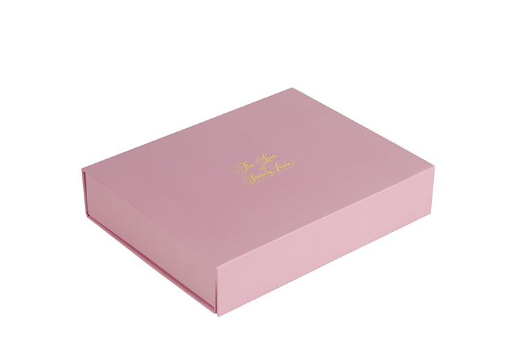 Luxury Customized Pink Paper Cardboard Magnetic Folding Magnet Gift Packaging Box(图2)