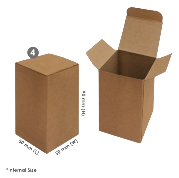 Cheap Custom Logo Color Printed Reverse Tuck End Brown Kraft Paper Packaging Box(图3)