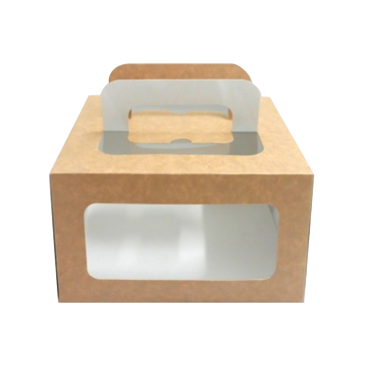 eco-friendly cardboard pastries cupcakes pies kraft craft white brown food baking gift cake boxes(图2)