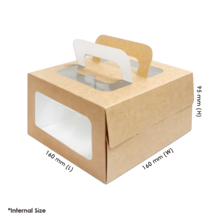 eco-friendly cardboard pastries cupcakes pies kraft craft white brown food baking gift cake boxes(图1)